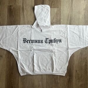 Yeezy HD-01 Hoodie – White FW24, Size 2 (M-L)